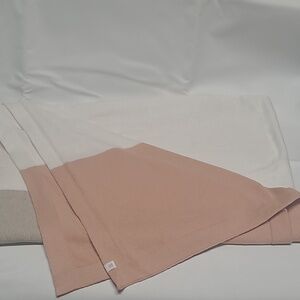 Zestt Organics Cream , Tan And Coral Scarf 28x78